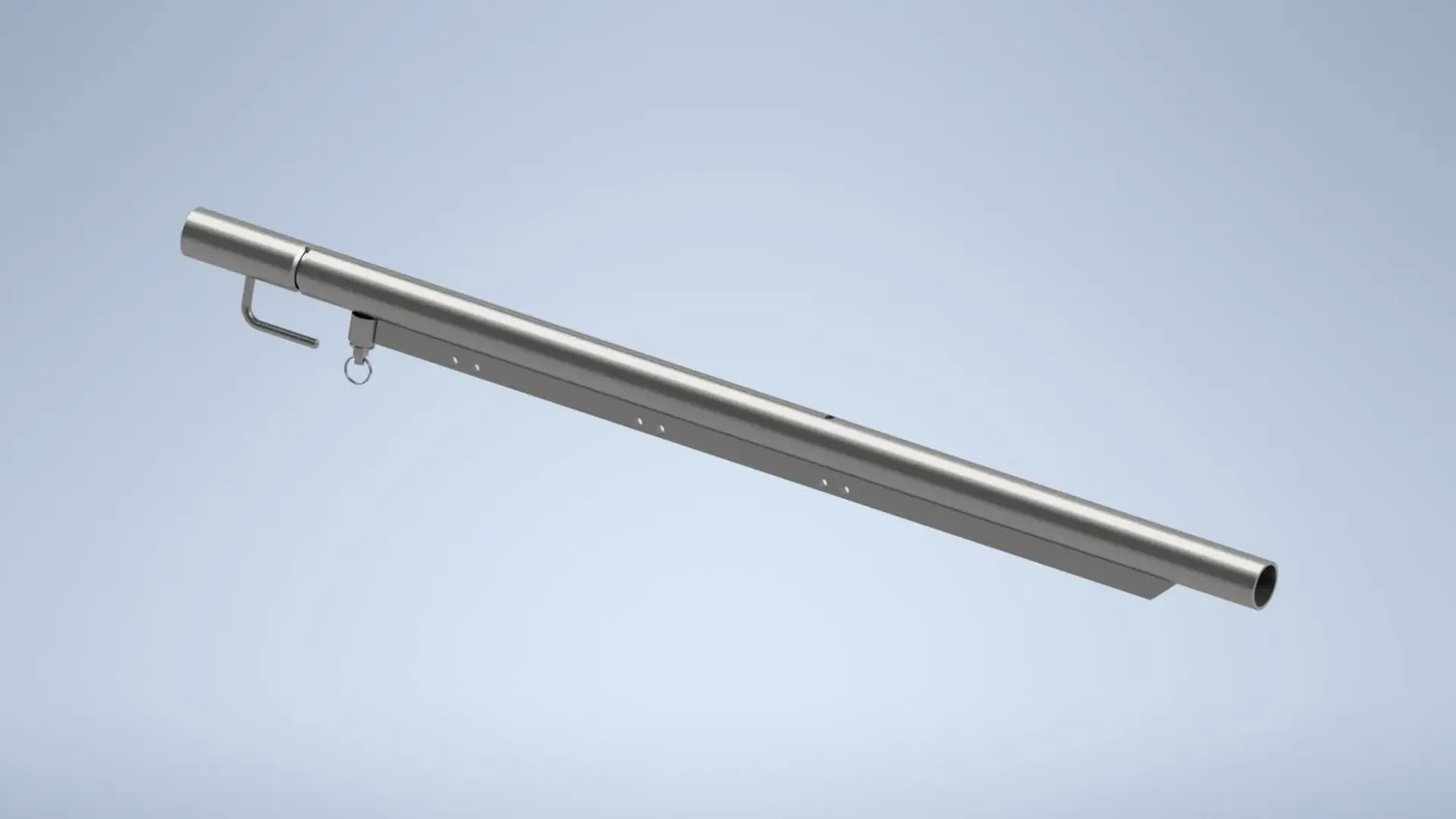 Teleskopschiene 60 Ø - 1.475 mm lg. - Auszug = 600 mm